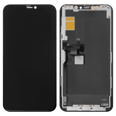 Дисплей для iPhone 11 Pro, чорний, з рамкою, ., (OLED), imisu OEM soft