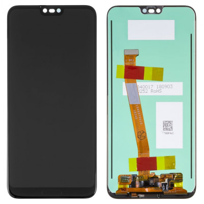 Дисплей Huawei Honor 10, черный, без рамки, Original (PRC), со сканером отпечатков пальцев (Touch ID), COL-L29