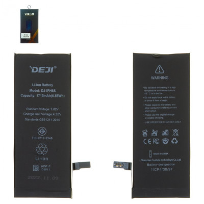 Акумулятор Deji для Apple iPhone 6S, Li-ion, 3,82 B, 1715 мАг, original IC