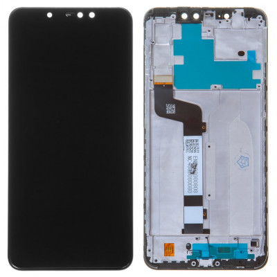 Дисплей для Xiaomi Redmi Note 6 Pro, чорний, з рамкою, ., M1806E7TG, M1806E7TH, M1806E7TI