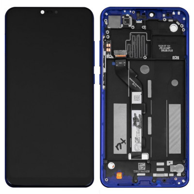 Оригинальный дисплей Xiaomi Mi 8 Lite 6.26", синий, с рамкой - купить в магазине allbattery.ua