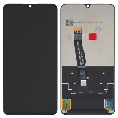 Дисплей для Huawei Nova 4e, P30 Lite, P30 Lite (2020) New Edition, чорний, без рамки, Original (PRC)
