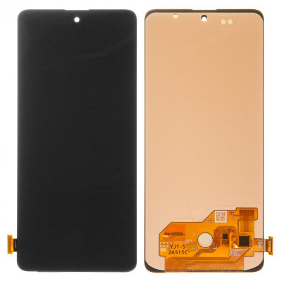 Дисплей для Samsung M317 Galaxy M31s, черный, без рамки, ., с широким ободком, (OLED)