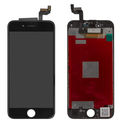 Дисплей для iPhone 6S, чорний, з рамкою, ., Tianma