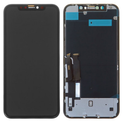 Дисплей для iPhone XR, чорний, з рамкою, Original (PRC), NEW