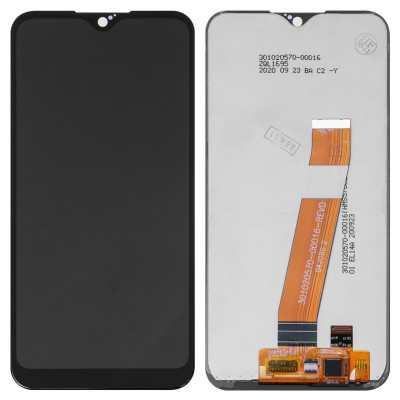 Дисплей для Samsung A015 Galaxy A01, A015F Galaxy A01, чорний, , без рамки, Сopy, з вузьким конектором