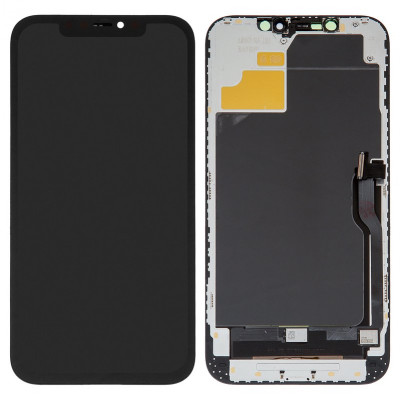 Дисплей для iPhone 12 Pro Max, чорний, з рамкою, ., (TFT), ZY