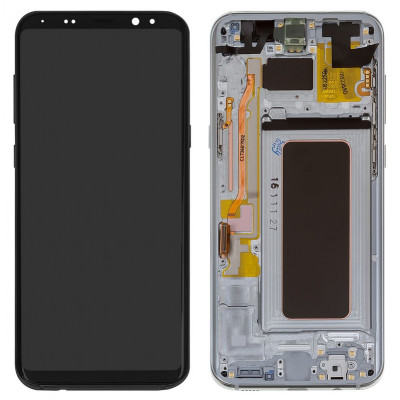 Дисплей Samsung G955 Galaxy S8 Plus, серебристый, с рамкой, Original (PRC), arctic Silver, original glass