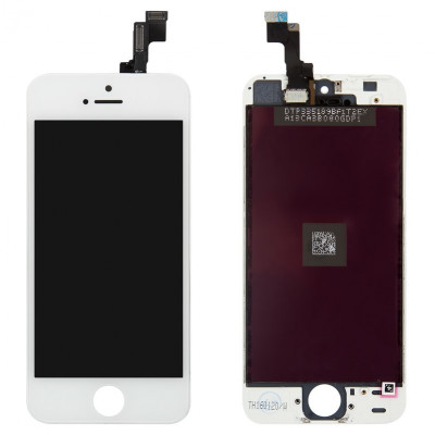 Дисплей для iPhone 5S, iPhone SE, белый, с рамкой, ., Tianma