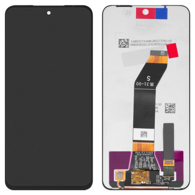Дисплей Xiaomi Redmi 10 (2022) - оригинал, черный, без рамки, переклеенное стекло