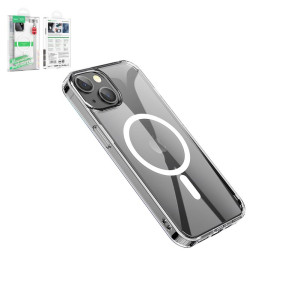 Чохол Hoco Magnetic airbag series для iPhone 14, ударостійкий, прозорий, магнітний, пластик, MagSafe, #6931474779441
