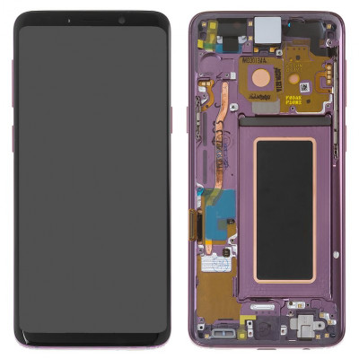 Дисплей Samsung G960 Galaxy S9, фиолетовый, с рамкой, Original (PRC), lilac Purple, original glass