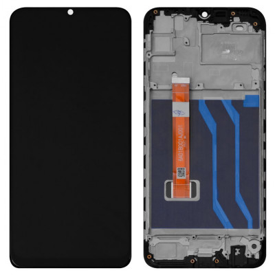 Дисплей для Realme 5, чорний, з рамкою, Original (PRC), FPC-HTF065H019-A0