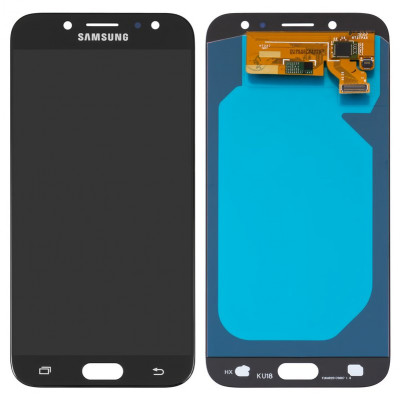 Дисплей для Samsung J730 Galaxy J7 (2017), чорний, без рамки, ., (OLED)