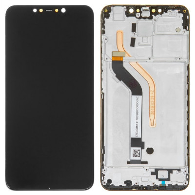 Дисплей для Xiaomi Pocophone F1, чорний, з рамкою, ., M1805E10A