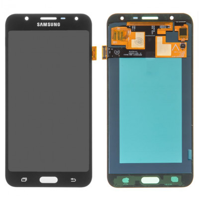 Дисплей для Samsung J701 Galaxy J7 Neo, чорний, без рамки, ., (OLED)