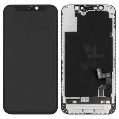 Качественный Черный Дисплей для iPhone 12 mini с Оригинальной рамкой - доступен на allbattery.ua!