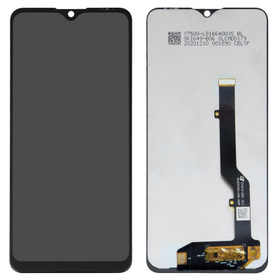 Дисплей для ZTE Blade 20 Smart, чорний, без рамки, Original (PRC), V1050