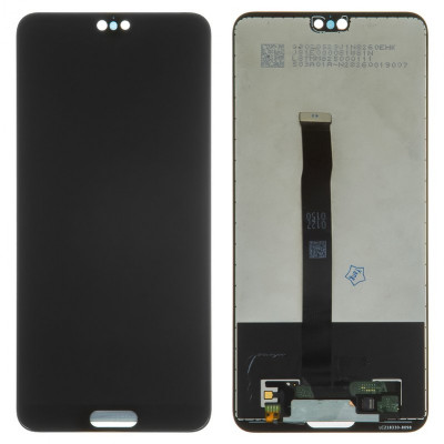 Оригинальный безрамочный дисплей Huawei P20, черного цвета, на allbattery.ua