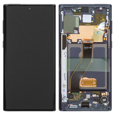 Дисплей для Samsung N970F Galaxy Note 10, черный, с рамкой, Original, Сервисное окаживание, #GH82-20818A