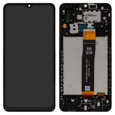 Дисплей для Samsung A022F Galaxy A02, чорний, з рамкою, Original (PRC), SM-A022F BV065WBM-L07-DB01_R2.2