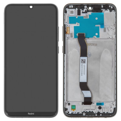 Дисплей для Xiaomi Redmi Note 8, чорний, Лого Redmi, з рамкою, Original (PRC), M1908C3JH, M1908C3JG, M1908C3JI