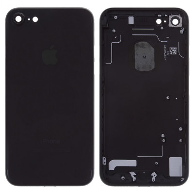 Корпус для iPhone 7 Black Matte с тримачем SIM-карти и боковыми кнопками на allbattery.ua