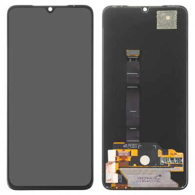 Дисплей Xiaomi Mi 9, черный, без рамки - оригинал, переклеенное стекло