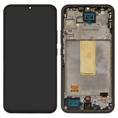 Дисплей для Samsung A346 Galaxy A34 5G, чорний, з рамкою, Original (PRC)