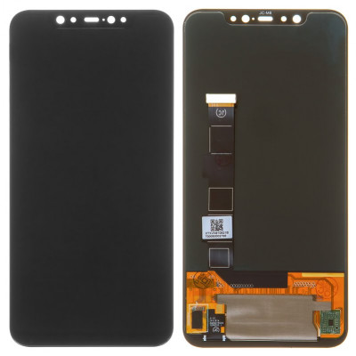 Дисплей для Xiaomi Mi 8, черный, без рамки, Оригинал (переклеенное стекло) - доступен в магазине allbattery.ua