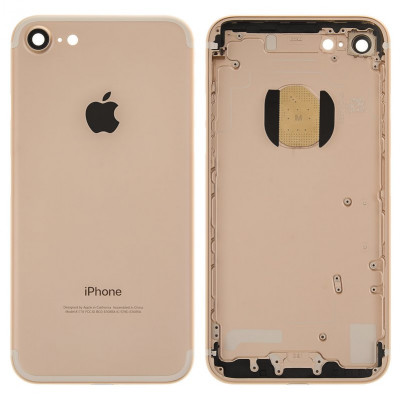 Корпус для iPhone 7, золотистий, с тримачем SIM-карты и боковыми кнопками - купите на allbattery.ua!