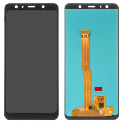 Дисплей для Samsung A750 Galaxy A7 (2018), чорний, без рамки, ., (OLED)