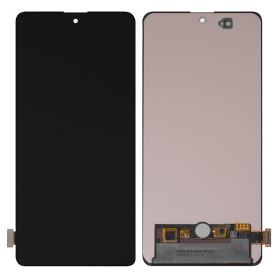 Дисплей для Samsung A715 Galaxy A71, чорний, без рамки, ., (OLED)