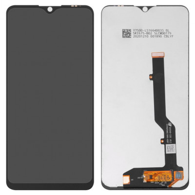 Дисплей для ZTE Blade 20 Smart, чорний, без рамки, Original (PRC), V2050