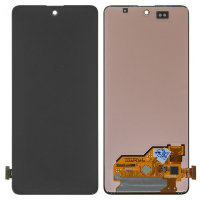 Дисплей для Samsung M317 Galaxy M31s, чорний, без рамки, Оригінал (переклеєне скло)