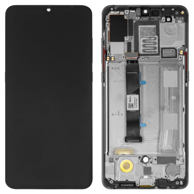 Дисплей для Xiaomi Mi 9, черный, с рамкой, Оригинал (переклеенное стекло), M1902F1G - покупайте в allbattery.ua!