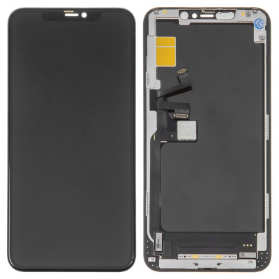 Дисплей для iPhone 11 Pro Max, чорний, з рамкою, ., (OLED), OEM soft