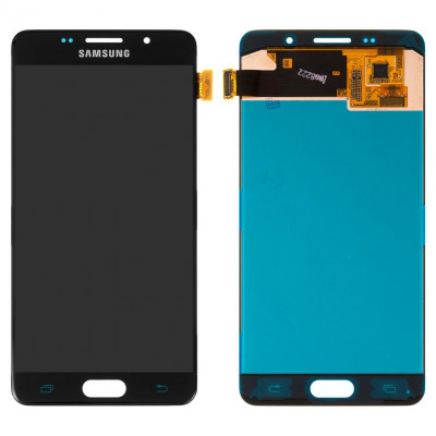 Дисплей Samsung A510 Galaxy A5 (2016): оригиналные безрамочные черные стекла на Allbattery.ua
