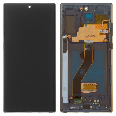 Оригинальный дисплей Samsung N975F Galaxy Note 10 Plus, черный, с рамкой - купить в магазине allbattery.ua
