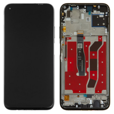 Дисплей для Huawei Nova 6 SE, Nova 7i, P40 Lite, черный, версия 4G, с рамкой, ., /JNY-TL10