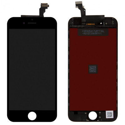 Дисплей для iPhone 6, чорний, з рамкою, ., Tianma