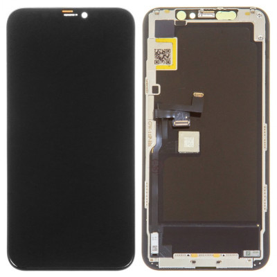 Дисплей для iPhone 11 Pro, чорний, з рамкою, ., (OLED), GX OEM hard