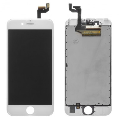 Дисплей для iPhone 6S, оригинальный (с рамкой) - белый, в магазине allbattery.ua