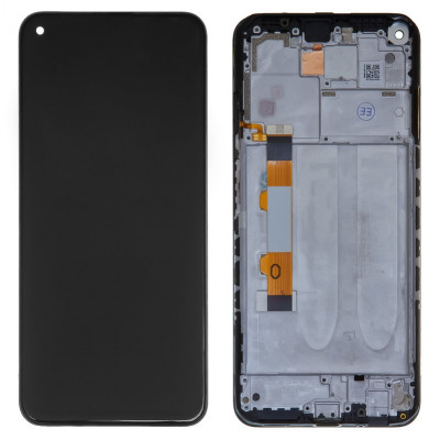 Дисплей для Xiaomi Redmi Note 9 5G, Redmi Note 9T, чорний, з рамкою, Original (PRC)